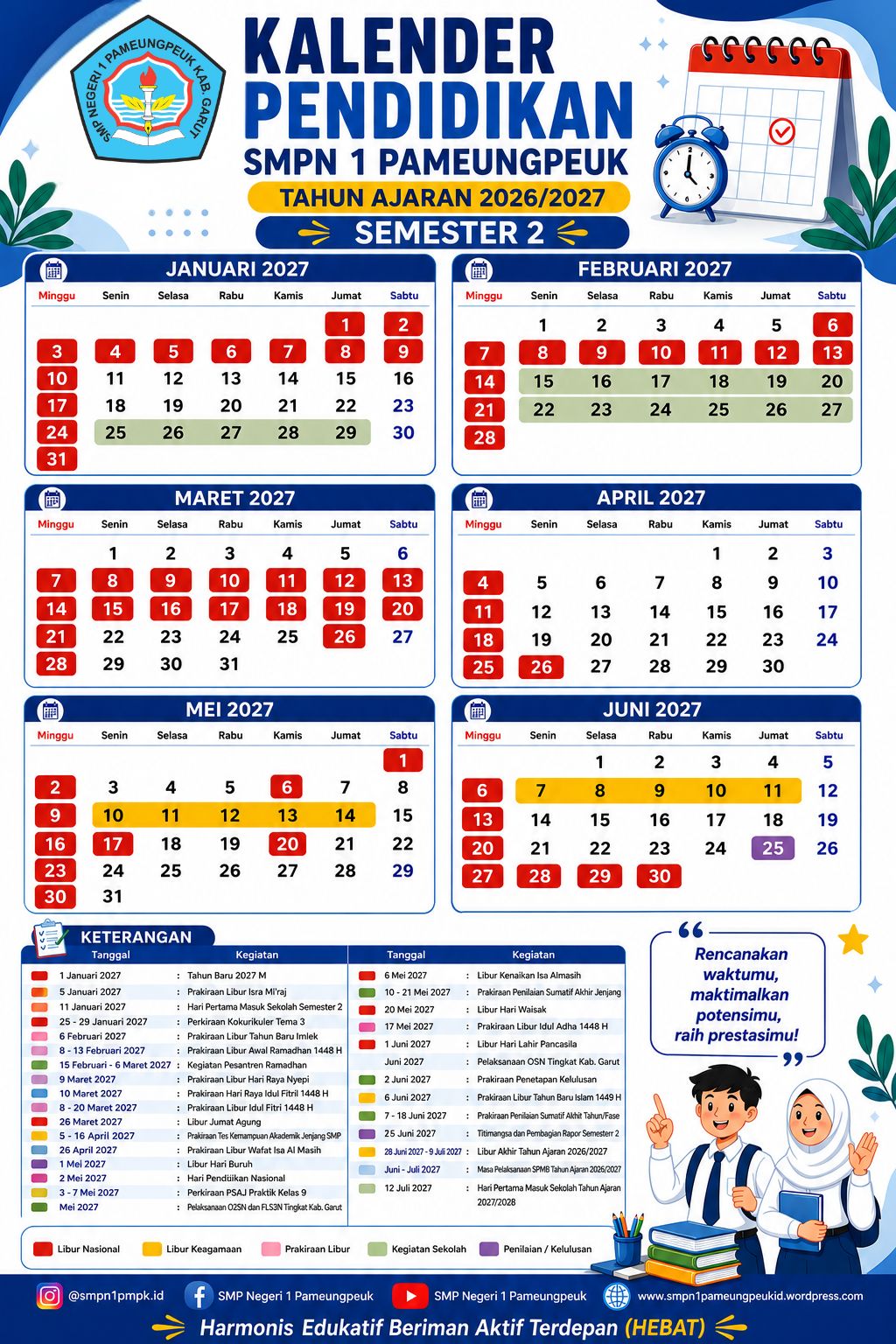 Agenda Pendidikan SMP Negeri 1 Pameungpeuk